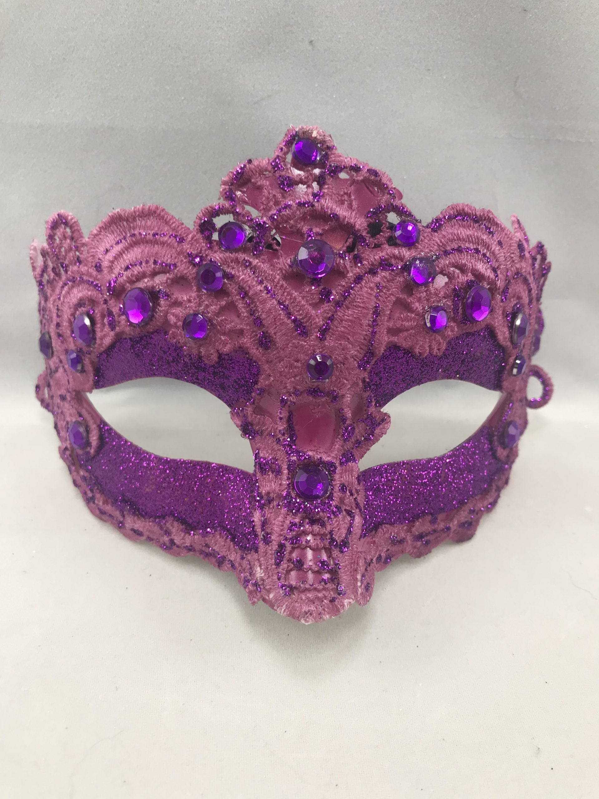 Glitter Lace mask, Purple image 0