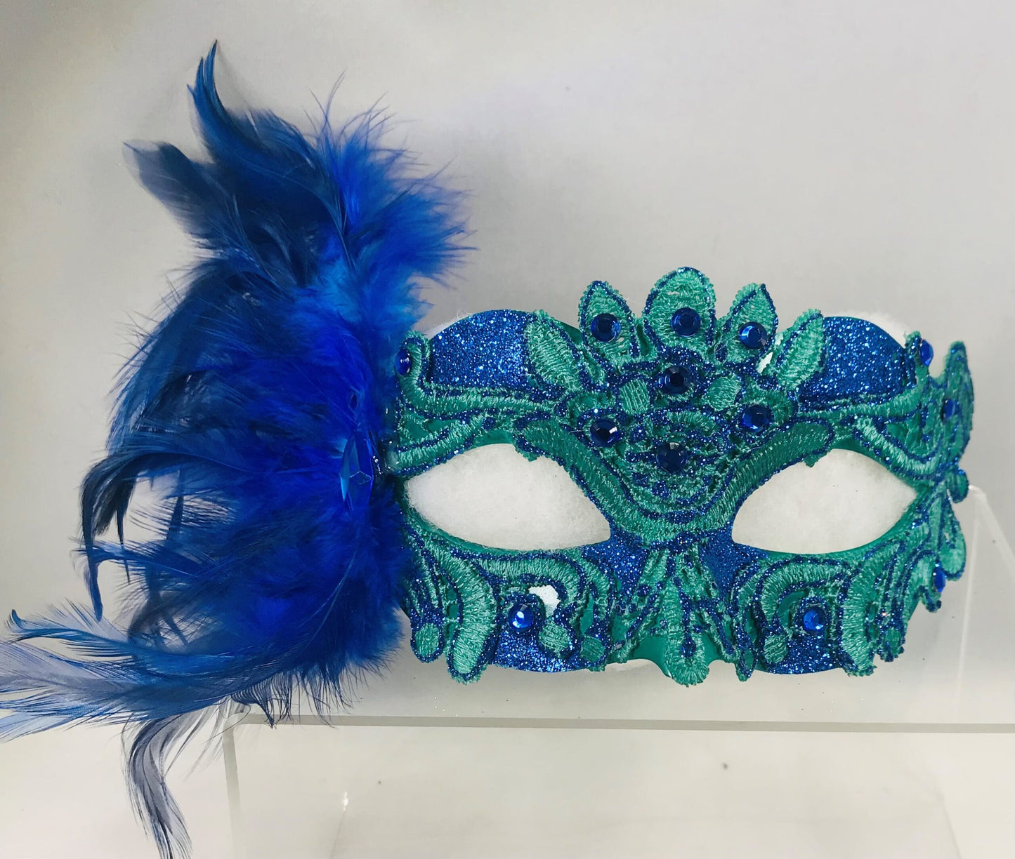 Beaded Half Mask , Mardi Gras image 3