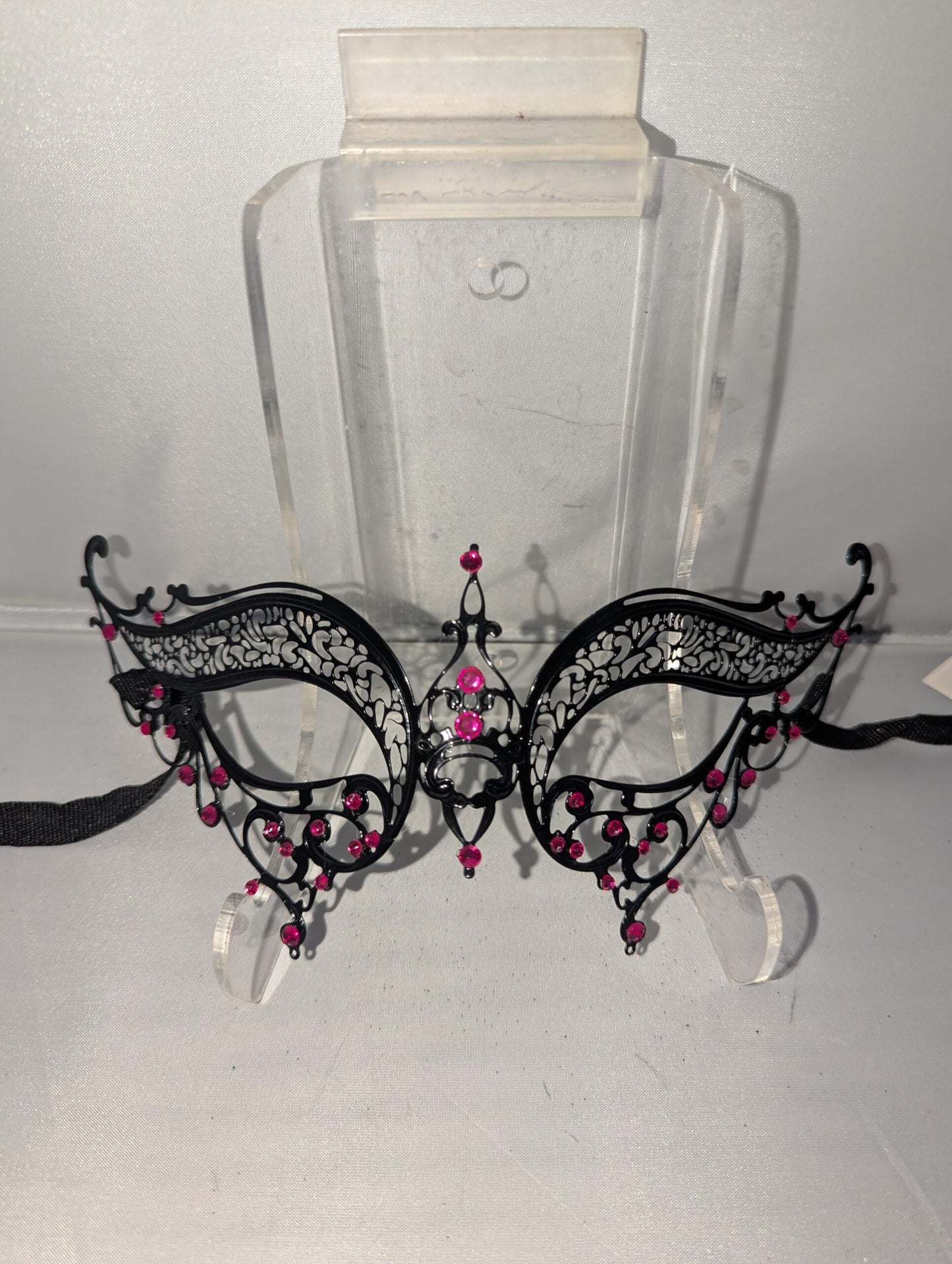 Metal Butterfly with Pink Rhinestones image 0