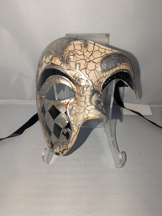 Phantom Baroque Masquerade Men's - Silver image 0