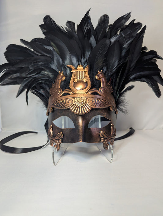 Roman w/ feathers- bronze image 0